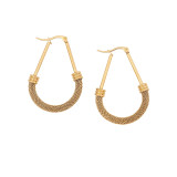 Stainless steel personalized mesh earrings