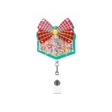 Acrylic Christmas DIY Fun Badge Expansion Clip Badge Reel ID holder