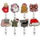 Acrylic Christmas DIY Fun Badge Expansion Clip Badge Reel ID holder