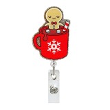 Acrylic Christmas DIY Fun Badge Expansion Clip Badge Reel ID holder