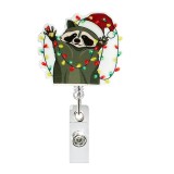 Acrylic Christmas DIY Fun Badge Expansion Clip Badge Reel ID holder