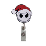 Acrylic Christmas DIY Fun Badge Expansion Clip Badge Reel ID holder