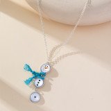 Christmas Snowman Necklace