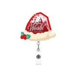 Acrylic Christmas DIY Fun Badge Expansion Clip Badge Reel ID holder