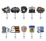Acrylic Christmas Jesus Shining Powder DIY Fun Badge Expansion Clip Badge Reel ID holder