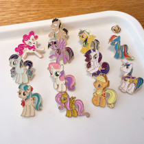 Xiaoma Baoli brooch cartoon anime peripheral metal badge cute clothing accessories