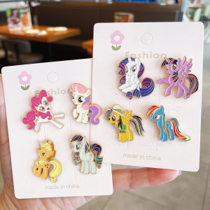 Xiaoma Baoli brooch cartoon anime peripheral metal badge cute clothing accessories