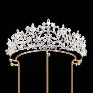 Alloy Crystal Crown Wedding Ball Party Bridal Crown