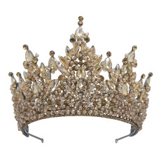 Alloy Crystal Crown Wedding Ball Party Bridal Crown