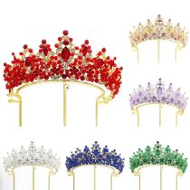 Alloy Crystal Crown Wedding Ball Party Bridal Crown