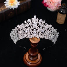 Alloy Crystal Crown Wedding Ball Party Bridal Crown