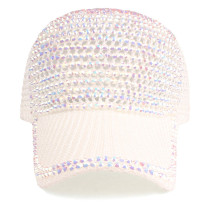 Stick diamond hat,  colorful rhinestone baseball cap, fashionable duckbill cap