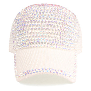 Stick diamond hat,  colorful rhinestone baseball cap, fashionable duckbill cap