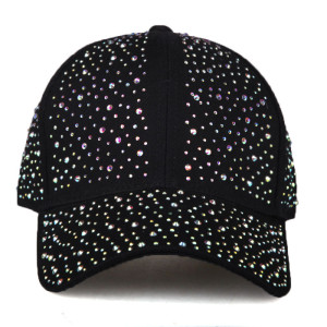 Stick diamond hat,  colorful rhinestone baseball cap, fashionable duckbill cap