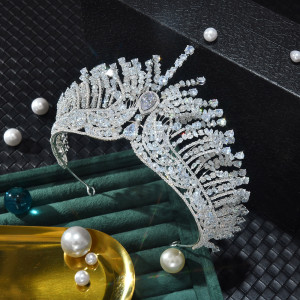 Alloy Crystal Crown Wedding Ball Party Bridal Crown