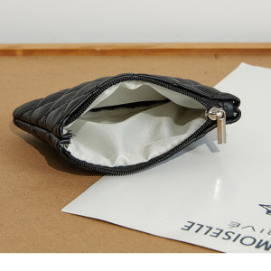Lingge Short PU Soft Leather Wallet Card Coin Bag fit 20MM  Snaps button jewelry wholesale