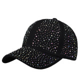 Stick diamond hat,  colorful rhinestone baseball cap, fashionable duckbill cap