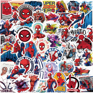 50 cartoon Spider Man graffiti stickers decorate guitar luggage DIY waterproof stickers