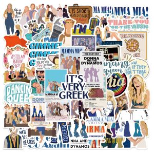 50 song and dance movies, Mamma Mia graffiti stickers, luggage accessories, pens, guitars, notebooks, waterproof stickers