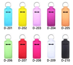 Lipstick cover heat transfer diving material lipstick cover key chain pendant