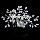 Bridal Headwear Handmade Pearl Hair Strap Wedding Style Wedding Dress Accessories Crystal Hair Strap