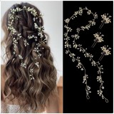 Bridal Headwear Handmade Pearl Hair Strap Wedding Style Wedding Dress Accessories Crystal Hair Strap
