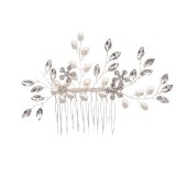 Bridal Headwear Handmade Pearl Hair Strap Wedding Style Wedding Dress Accessories Crystal Hair Strap