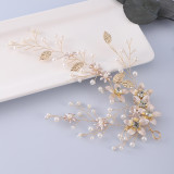 Bridal Headwear Handmade Pearl Hair Strap Wedding Style Wedding Dress Accessories Crystal Hair Strap