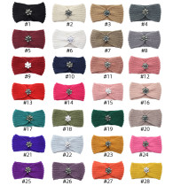 Diamond studded knitted headband, ear protection headband, face wash, exercise, yoga, trendy hair accessories, warm woolen headband