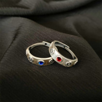 Flower studded diamond ring with adjustable opening