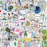 100 Cartoon Biology Graffiti Stickers Decorate Guitar Notebook Luggage DIY Waterproof Stickers