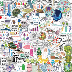 100 Cartoon Biology Graffiti Stickers Decorate Guitar Notebook Luggage DIY Waterproof Stickers