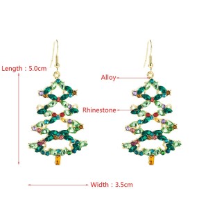 Christmas Tree Alloy Earrings
