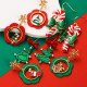 Christmas Drip Oil Deer Snowflake Candy Earrings