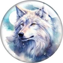 20MM animal glass snap button charms