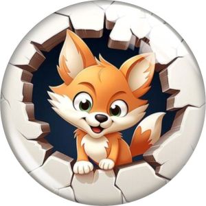 20MM Christmas Cartoon  glass snap button charms