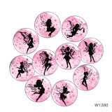 20MM spirit Cartoon  glass snap button charms