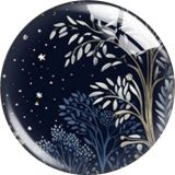 20MM Moon scenery Cartoon  glass snap button charms