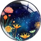 20MM Botany Cartoon  glass snap button charms