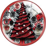 20MM Christmas Cartoon  glass snap button charms