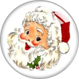 20MM Christmas Cartoon  glass snap button charms