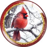 20MM bird glass snap button charms