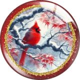 20MM bird glass snap button charms