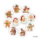 20MM Christmas Cartoon  glass snap button charms