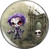 20MM Halloween  Cartoon  glass snap button charms