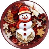 20MM Christmas Cartoon  glass snap button charms