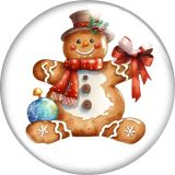 20MM Christmas Cartoon  glass snap button charms