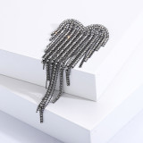 Love water diamond tassel brooch
