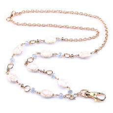 Natural stone bead woven rope necklace Lanyard necklace mobile keychain necklace