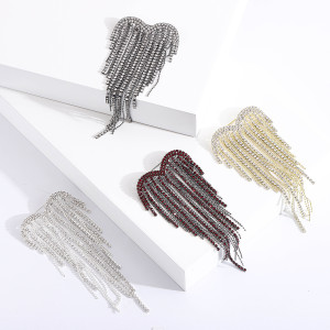 Love water diamond tassel brooch